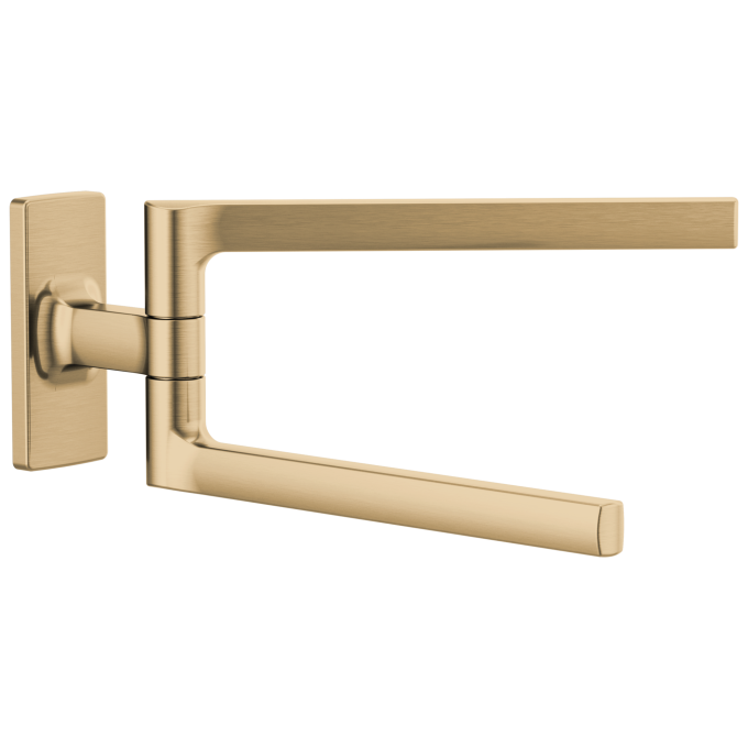 BRIZO Kintsu 8" Pivoting Towel Bar — Luxe Gold