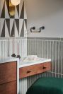 BRIZO Litze Mini Towel Bar — Matte Black/Luxe Gold