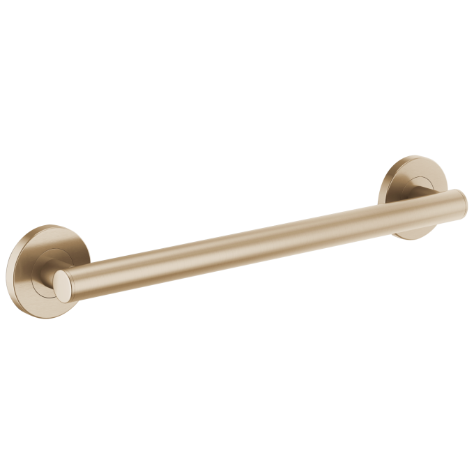 BRIZO 18" Linear Round Grab Bar — Luxe Gold