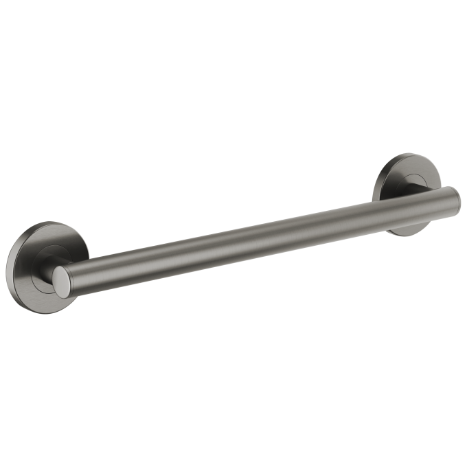 BRIZO 18" Linear Round Grab Bar — Luxe Steel