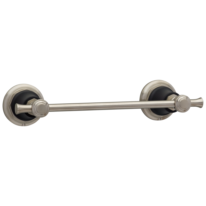 BRIZO Rook 8" Towel Bar — Luxe Nickel  /Matte Black