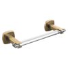 BRIZO Allaria 8" Towel Bar — Luxe Gold / Clear Acrylic