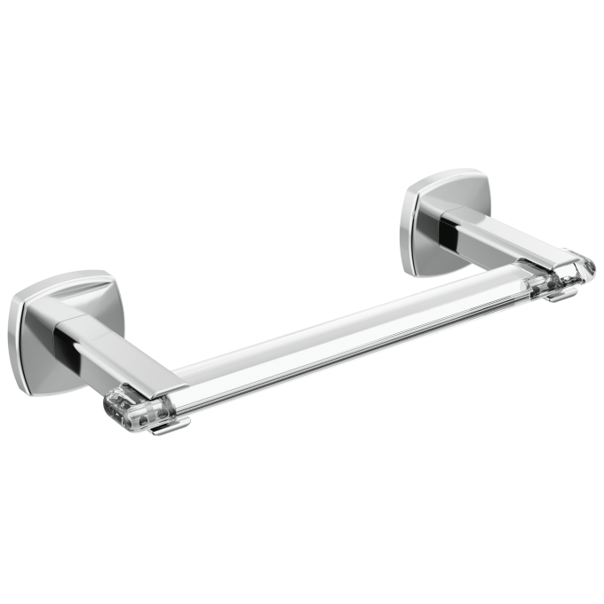 BRIZO Allaria 8" Towel Bar — Polished Chrome / Clear Acrylic