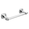 BRIZO Allaria 8" Towel Bar — Polished Chrome / Clear Acrylic