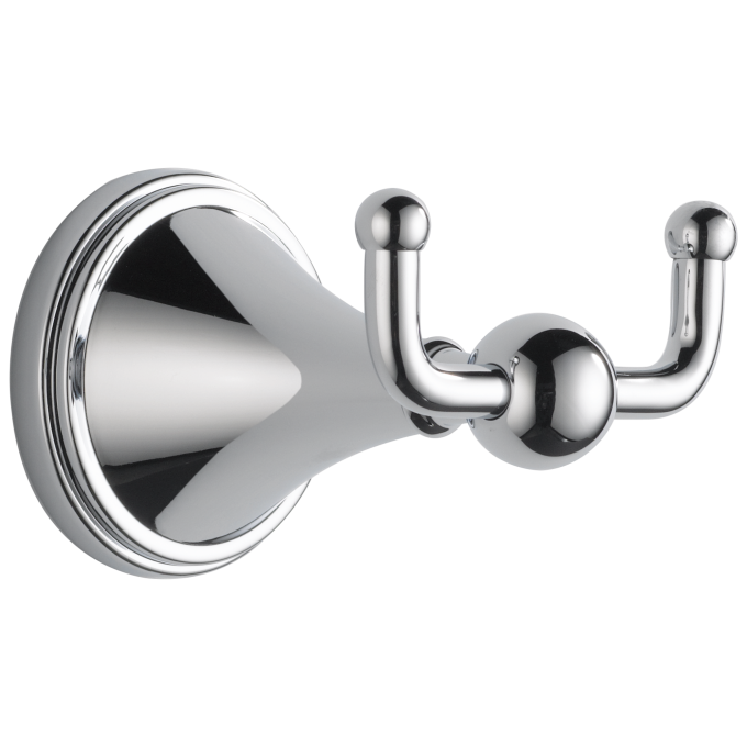 BRIZO Traditional Double Robe Hook — Chrome