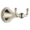 BRIZO Traditional Double Robe Hook — Polished Nickel
