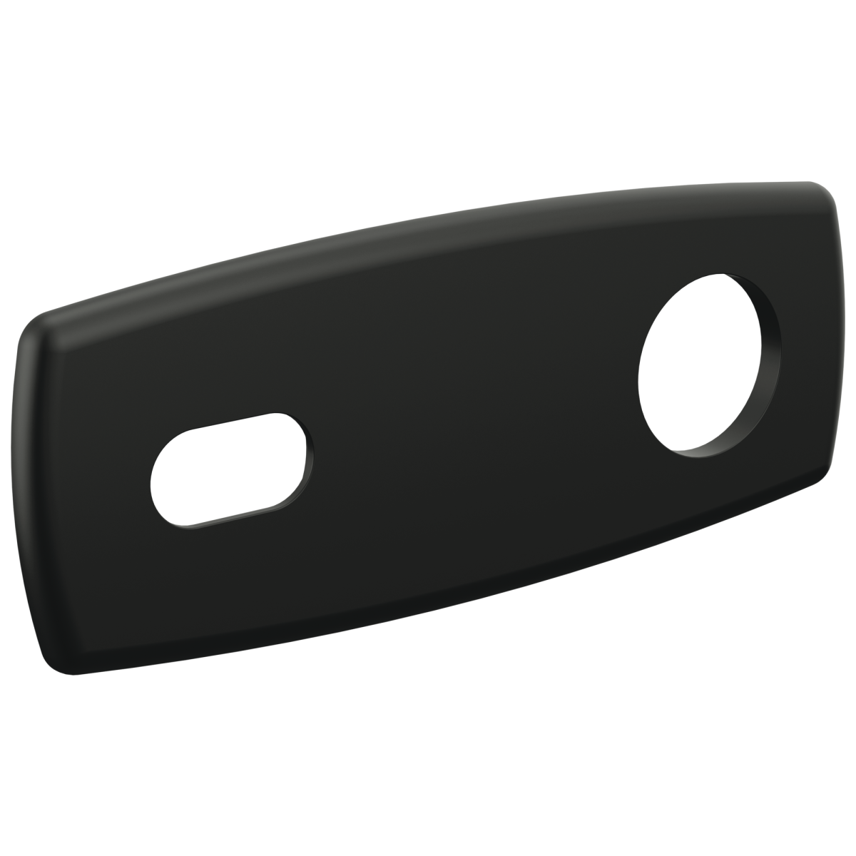 BRIZO Allaria Optional Wall Plate Lavatory Escutcheon — Matte Black
