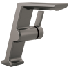 DELTA Pivotal Single Handle Mid-Height Vessel Bathroom Faucet — Lumicoat® Black Stainless