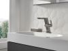 DELTA Pivotal Single Handle Mid-Height Vessel Bathroom Faucet — Lumicoat® Black Stainless
