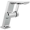 DELTA Pivotal Single Handle Mid-Height Vessel Bathroom Faucet — Lumicoat® Chrome