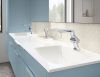 DELTA Pivotal Single Handle Mid-Height Vessel Bathroom Faucet — Lumicoat® Chrome