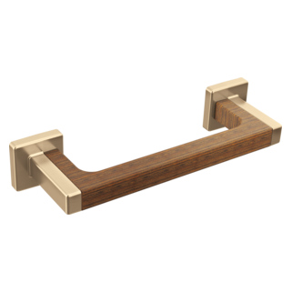 BRIZO Frank Lloyd Wright Drawer Pull — Luxe Gold / Wood