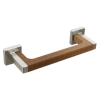 BRIZO Frank Lloyd Wright Drawer Pull — Luxe Nickel / Teak Wood
