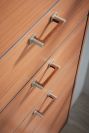 BRIZO Frank Lloyd Wright Drawer Pull — Luxe Nickel / Teak Wood