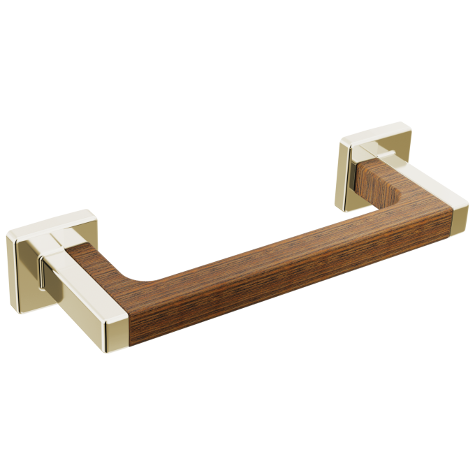 BRIZO Frank Lloyd Wright Drawer Pull — Polished Nickel Wood