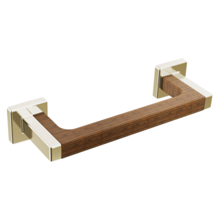 BRIZO Frank Lloyd Wright Drawer Pull — Polished Nickel Wood