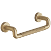 BRIZO Litze Drawer Pull With Knurling — Luxe Gold