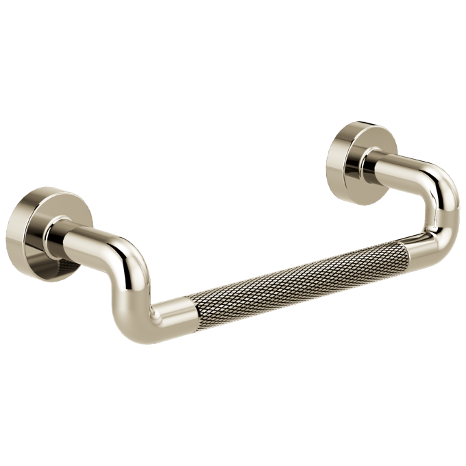 BRIZO Litze Drawer Pull With Knurling — Polished Nickel