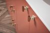 BRIZO Frank Lloyd Wright Drawer Knob — Polished Nickel Wood