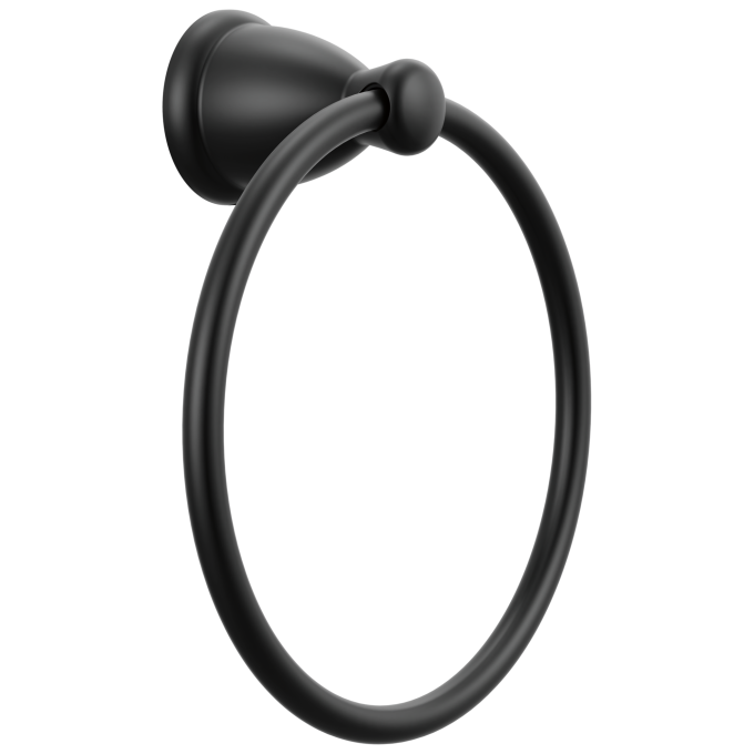 DELTA Foundations Towel Ring — Matte Black