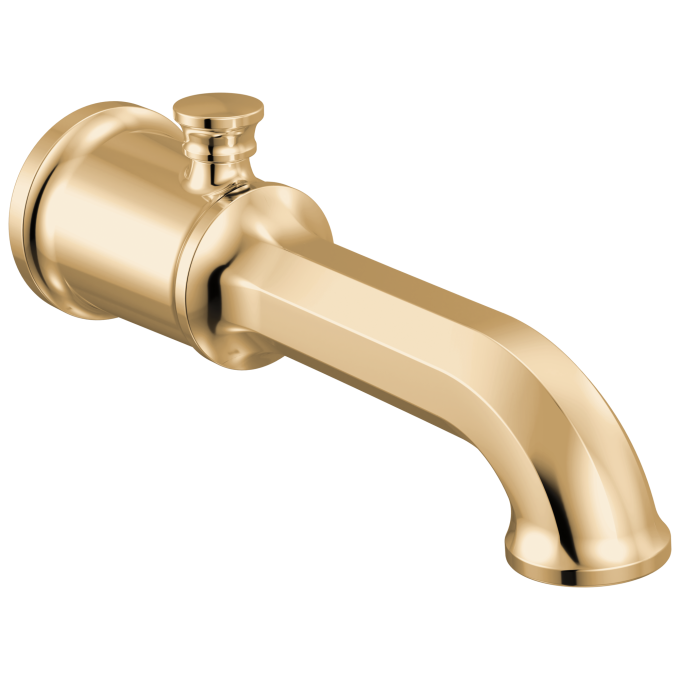 BRIZO Beauclere Diverter Tub Spout — Polished Gold