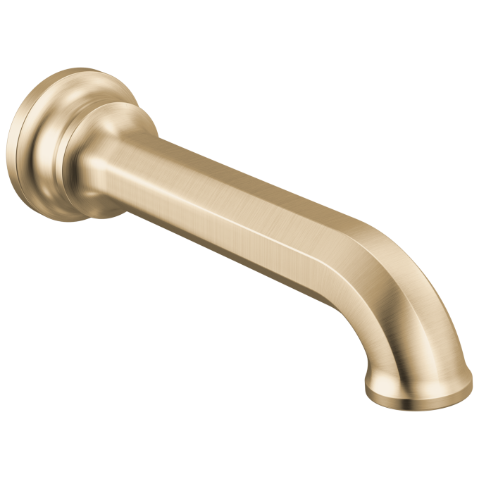 BRIZO Beauclere Non-Diverter Tub Spout — Luxe Gold