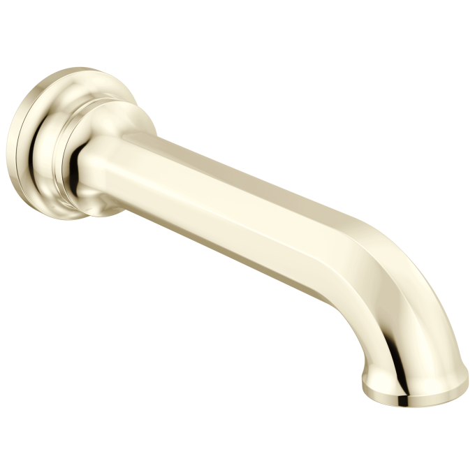 BRIZO Beauclere Non-Diverter Tub Spout — Polished Nickel