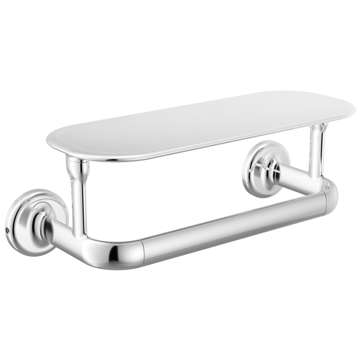 DELTA Bonacci 8" Towel Bar with Shelf — Chrome