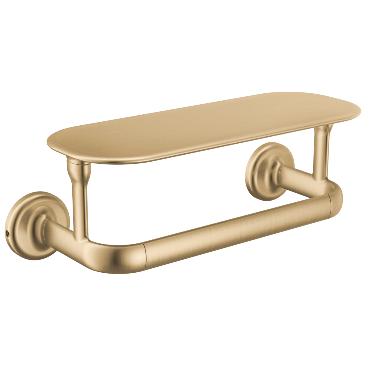 DELTA Bonacci 8" Towel Bar with Shelf — Champagne Bronze
