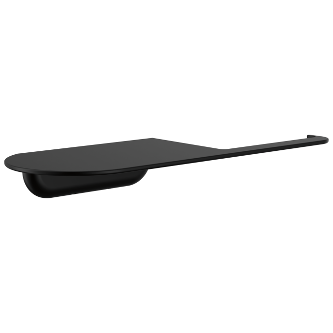 DELTA Bonacci Tissue Holder with Shelf — Matte Black