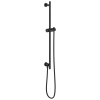 BRIZO Essential Shower Linear Round Slide Bar With Hose — Matte Black