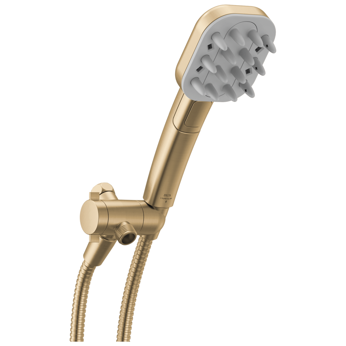 DELTA Universal Showering Components Detangling Shower Tool — Champagne Bronze