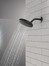 DELTA Universal Showering Components PivotPro Raincan Shower Head with TouchClean Spray Face — Matte Black
