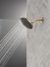 DELTA Universal Showering Components PivotPro Raincan Shower Head with TouchClean Spray Face — Champagne Bronze