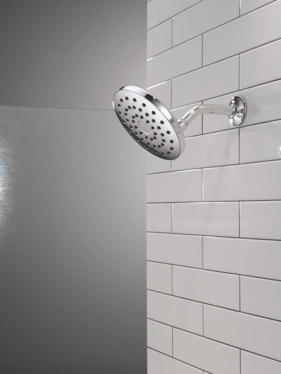 DELTA Universal Showering Components PivotPro Raincan Shower Head — Chrome