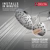 DELTA Universal Showering Components PivotPro Raincan Shower Head — Chrome