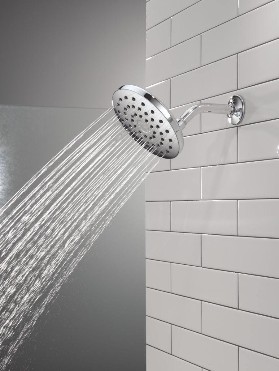 DELTA Universal Showering Components PivotPro Raincan Shower Head — Chrome