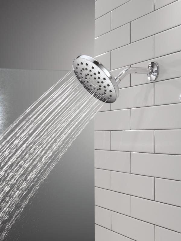 DELTA Universal Showering Components PivotPro Raincan Shower Head — Chrome