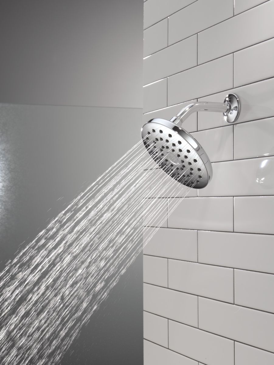 DELTA Universal Showering Components PivotPro Raincan Shower Head — Chrome