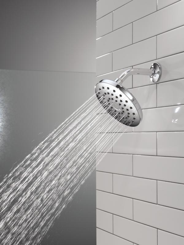 DELTA Universal Showering Components PivotPro Raincan Shower Head — Chrome
