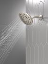 DELTA Universal Showering Components PivotPro Raincan Shower Head — Spotshield Brushed Nickel