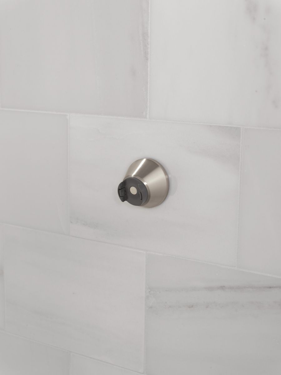 DELTA Universal Showering Components SureDock Magnetic Docking Mount — Spotshield Brushed Nickel