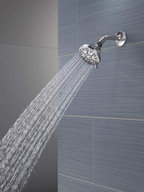 DELTA Universal Showering Components 3-Setting Shower Head, 2-Pack — Chrome