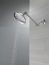 DELTA Universal Showering Components Bell Shower Head with Adjustable Arm Extender — Chrome