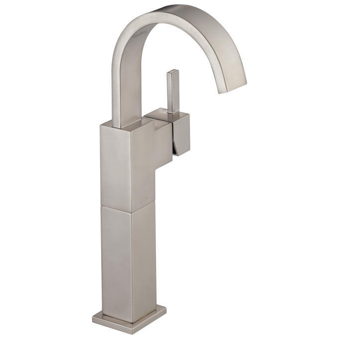 DELTA Vero Single Handle Vessel Bathroom Faucet — Stainless