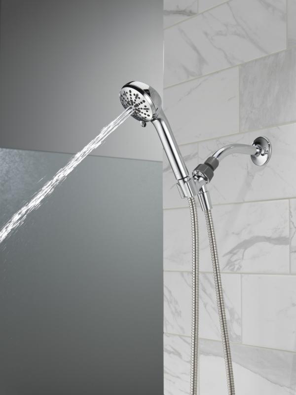 DELTA Universal Showering Components 4-Setting Hand Shower — Chrome