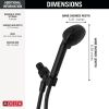 DELTA Universal Showering Components 4-Setting Hand Shower — Matte Black