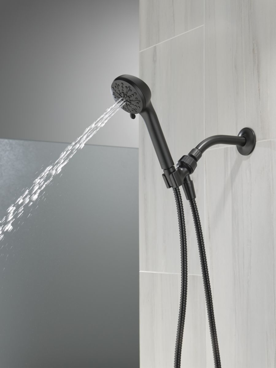 DELTA Universal Showering Components 4-Setting Hand Shower — Matte Black