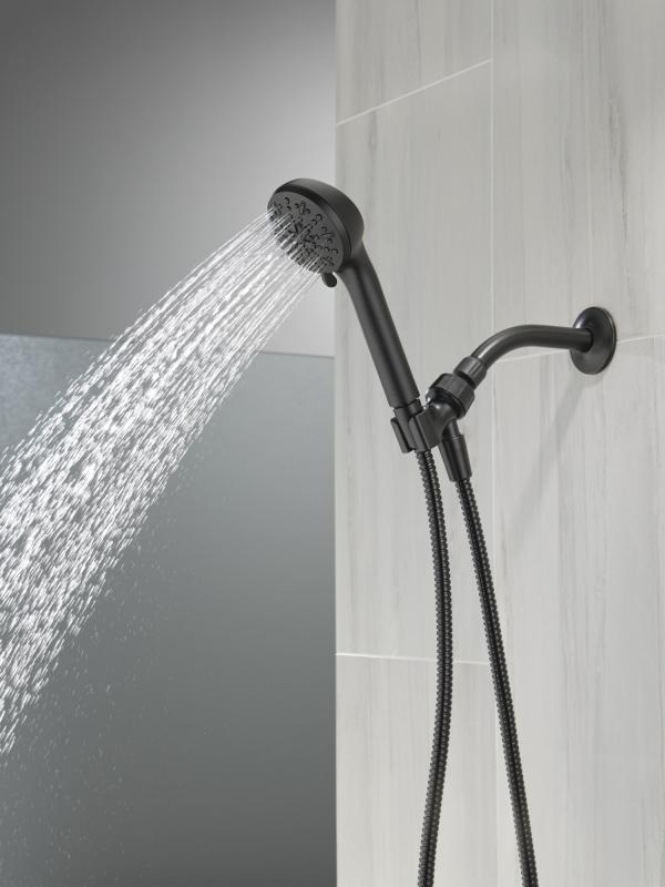 DELTA Universal Showering Components 4-Setting Hand Shower — Matte Black