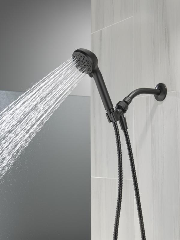 DELTA Universal Showering Components 4-Setting Hand Shower — Matte Black